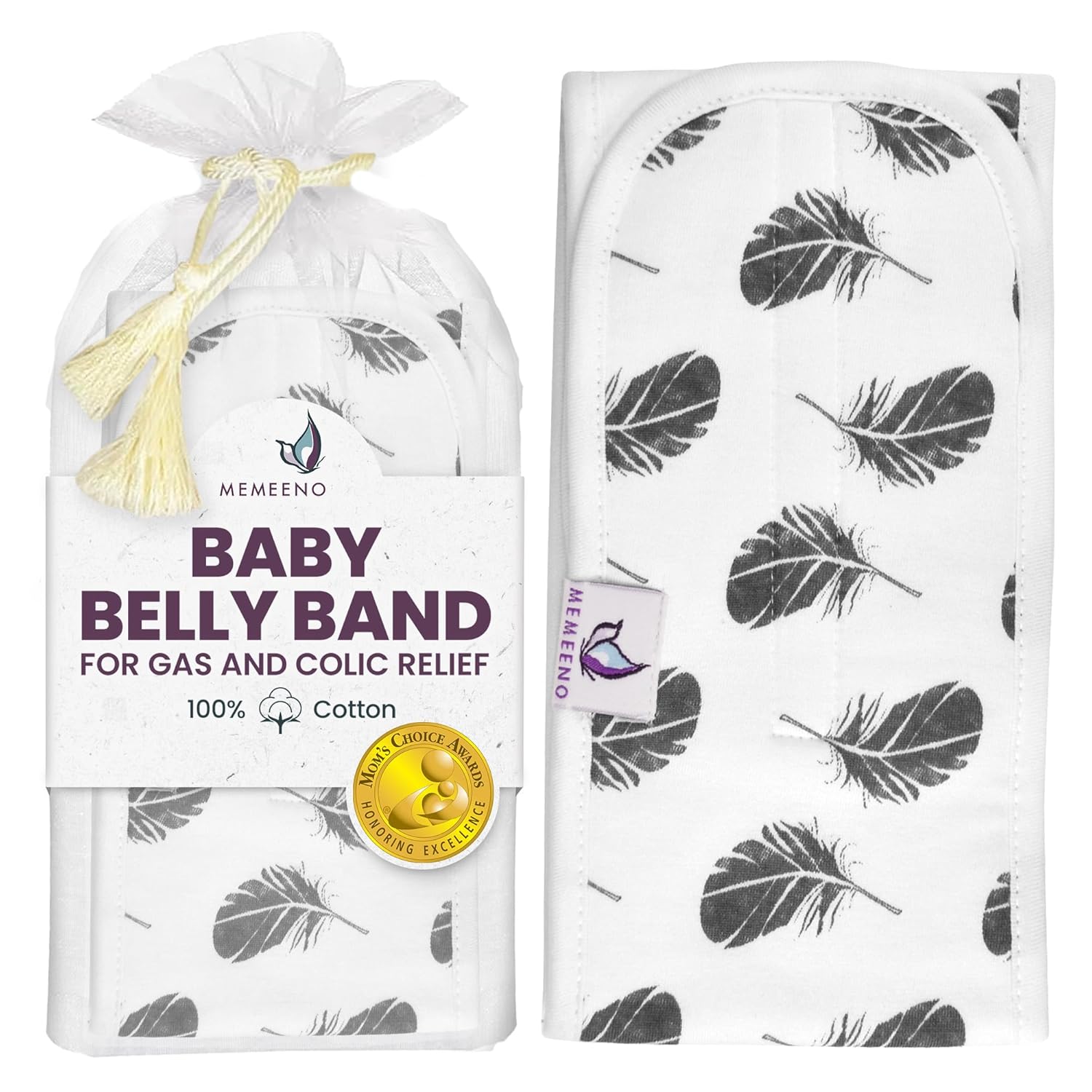 Baby Belly Band for Gas & Colic Relief - Heated Tummy Wrap for Newborns