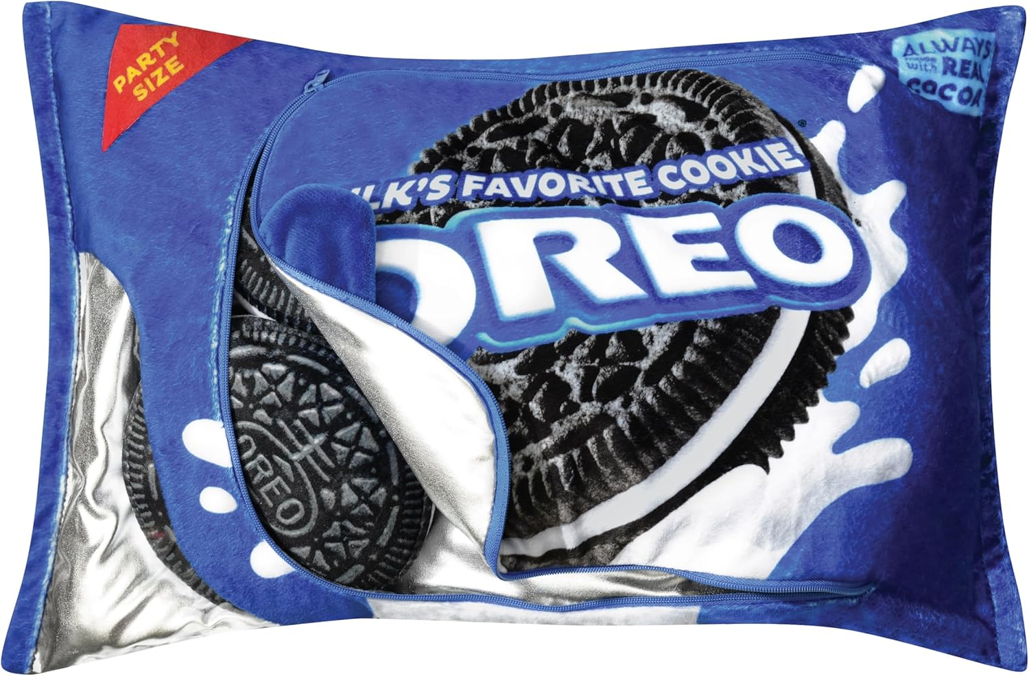 iscream Oreo Package 18" x 12" Pillow Set with Mini Oreo Cookie Pillows