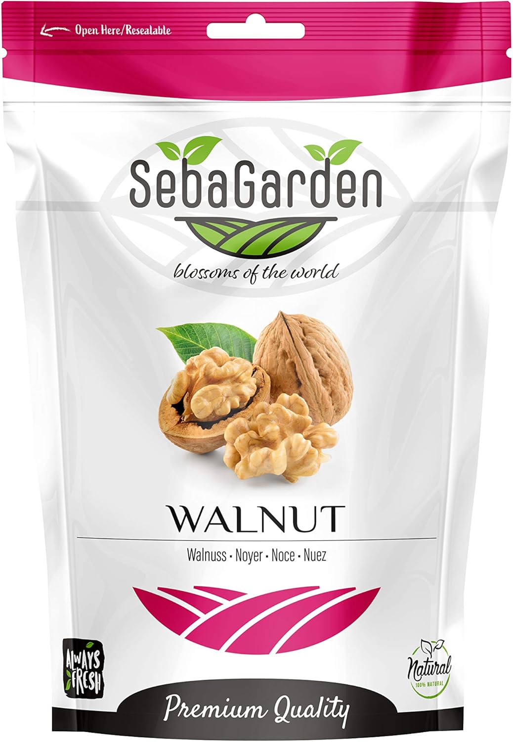 Seba Garden 800g Californian Walnut Halves Premium Grade