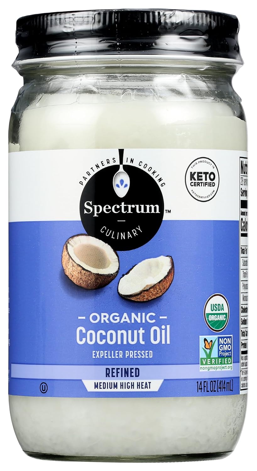 Spectrum Diversified Naturals Refined Coconut Oil, 14 Ounce