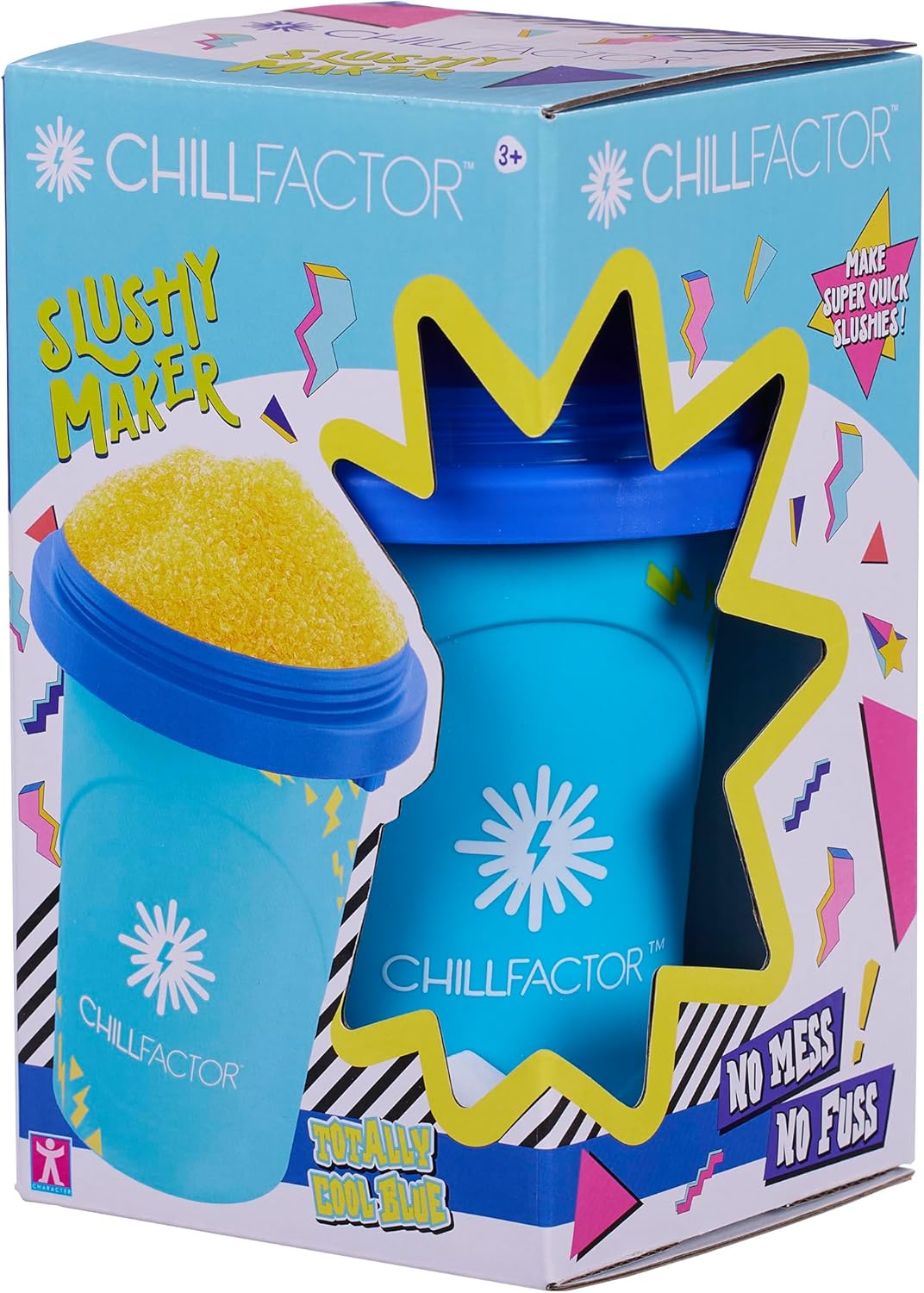 Chill Factor Colour Shock slushy maker Totally Cool Blue- Reusable slushy maker cup, homemade slushies. Squeeze cup slushy maker Kitchen toys