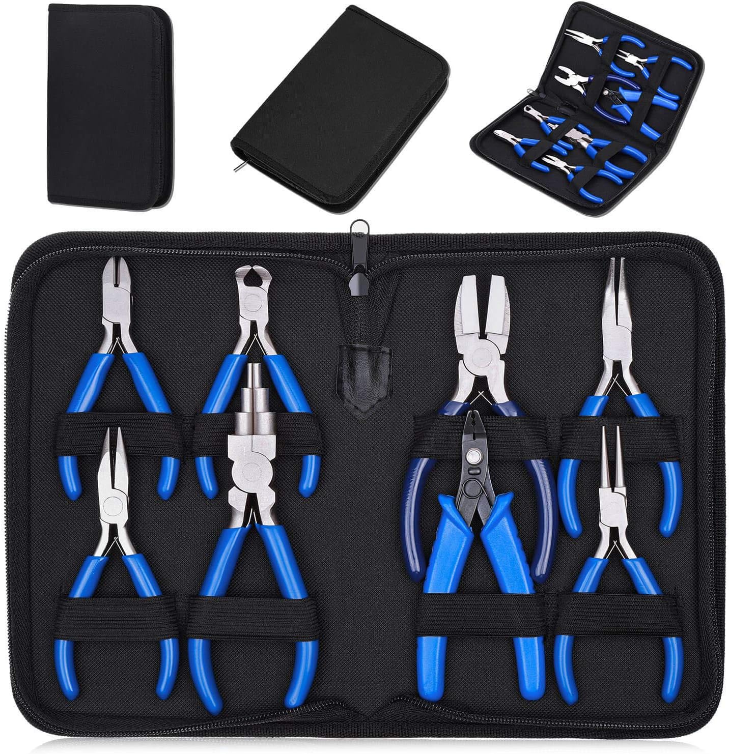 Jewelry Pliers, Shynek 8pcs Jewelry Making Pliers Tools Micro Jewelry Pliers Set Jewelry Making Kit for Jewelry Making Supplies