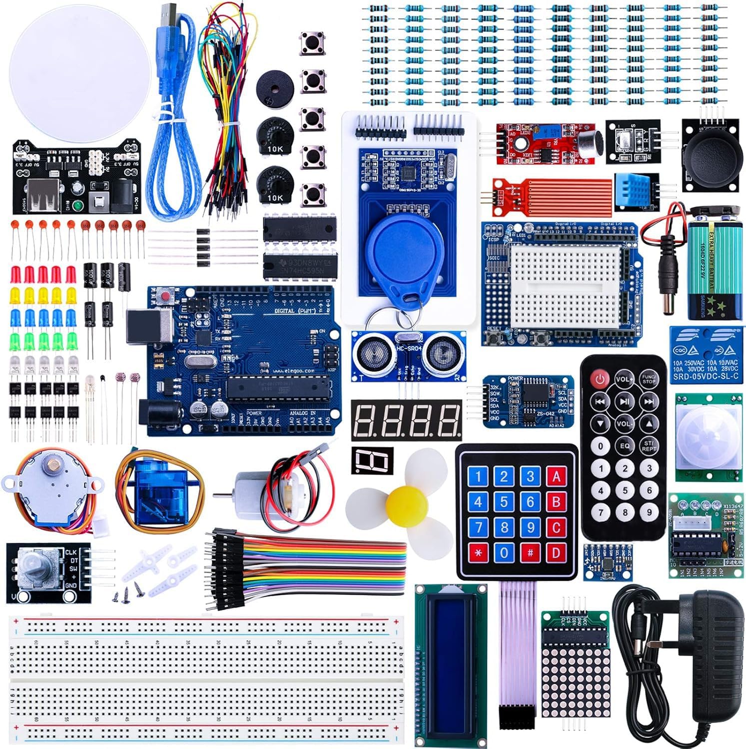 UNO R3 Project The Most Complete Ultimate Starter Kit Compatible with Arduino IDE with Tutorial