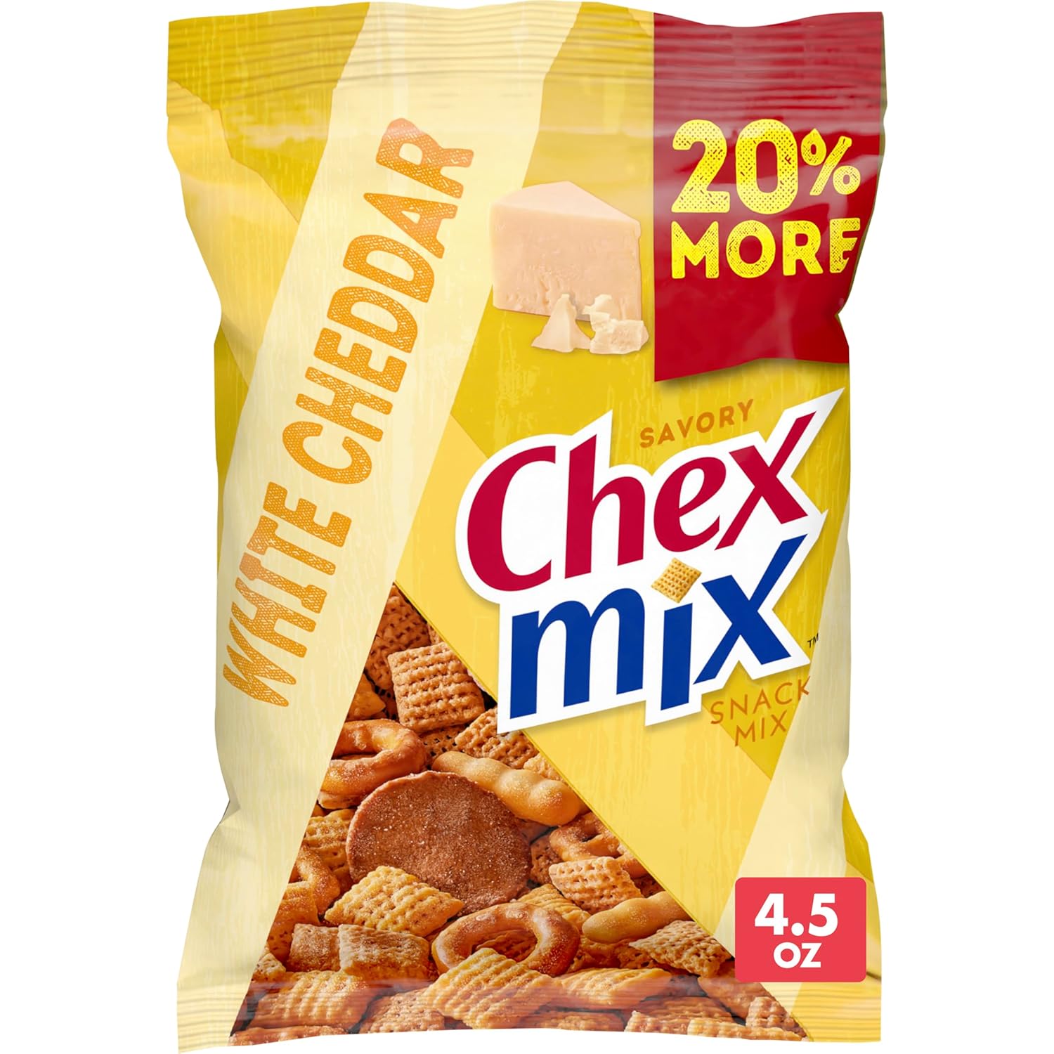 Chex Mix Savory White Cheddar Snack Mix, 4.5 OZ