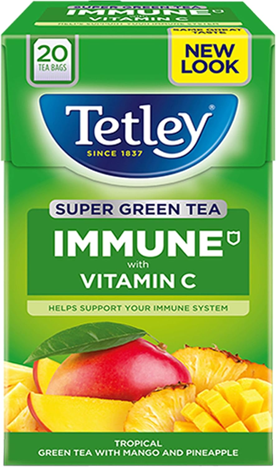 KRISP Green Tea IMMUNE - 3 x 20 Mango/Pineapple Teabags