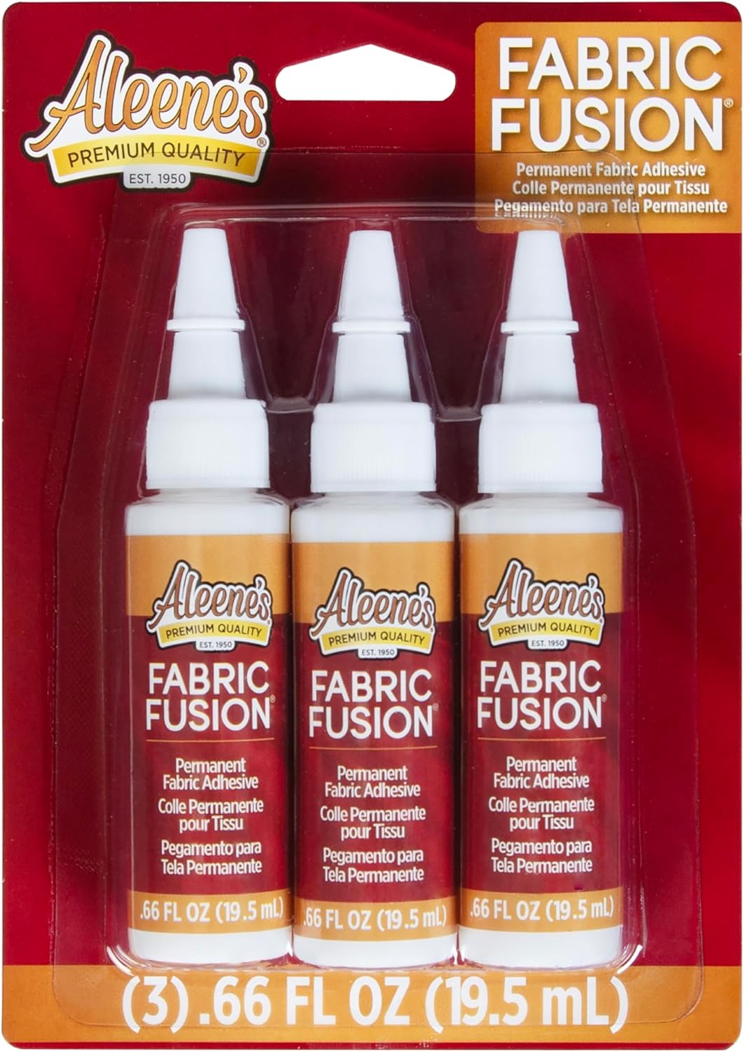 Aleene's Fabric Fusion Glue, 3 Count, (Pack of 1)