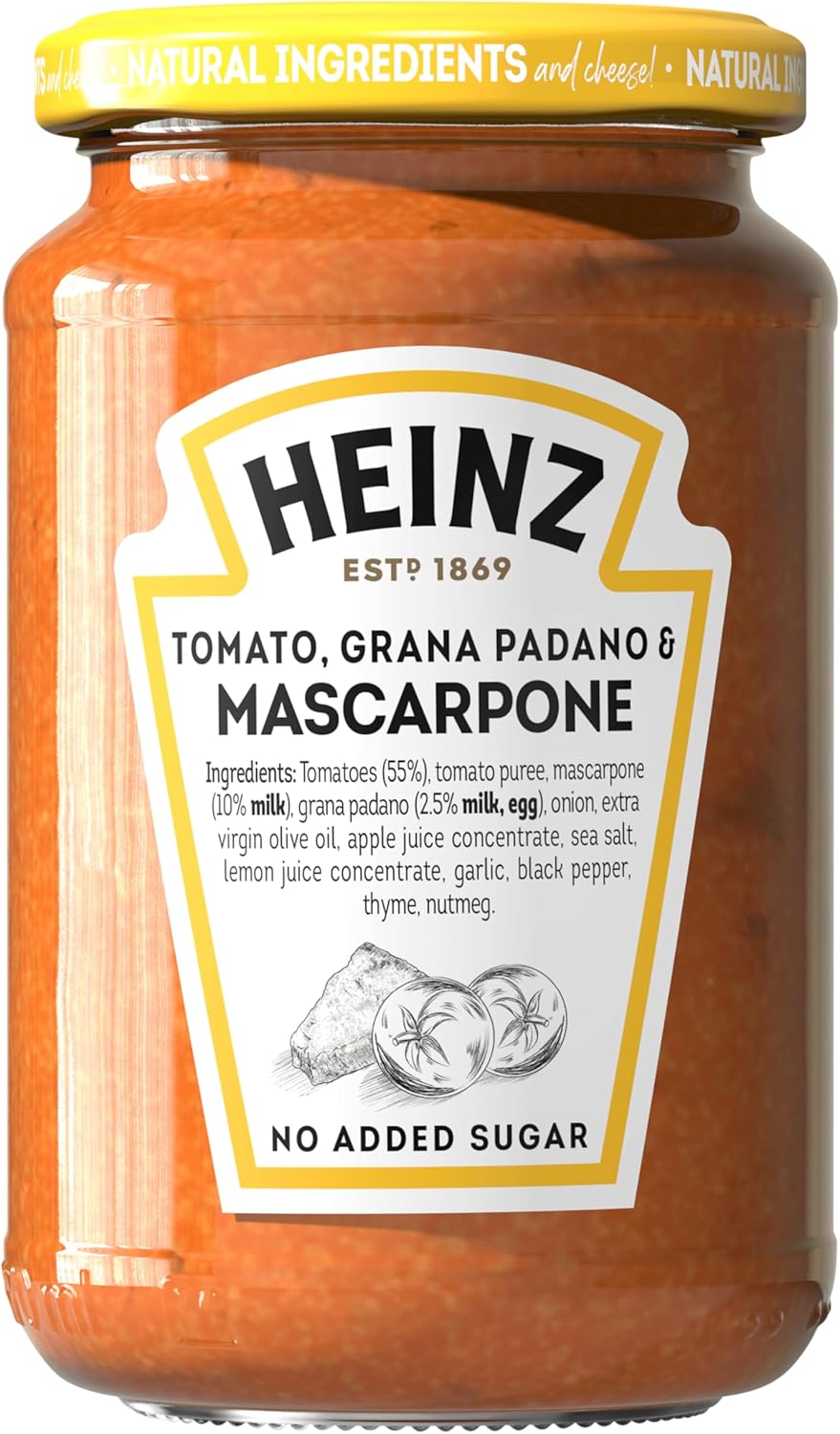 Heinz Tomato, Mascarpone & Grana Padano Pasta Sauce 350g