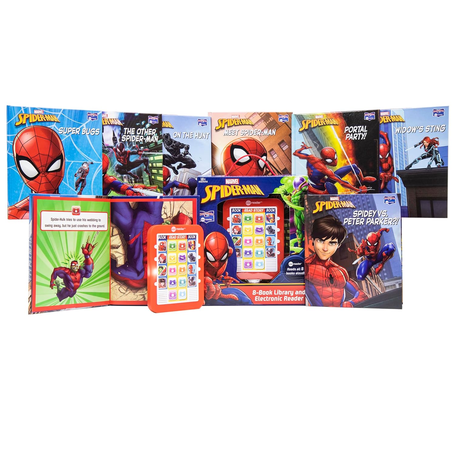 Marvel - Spider-man Me Reader Electronic Reader and 8 Sound Book Library - PI Kids