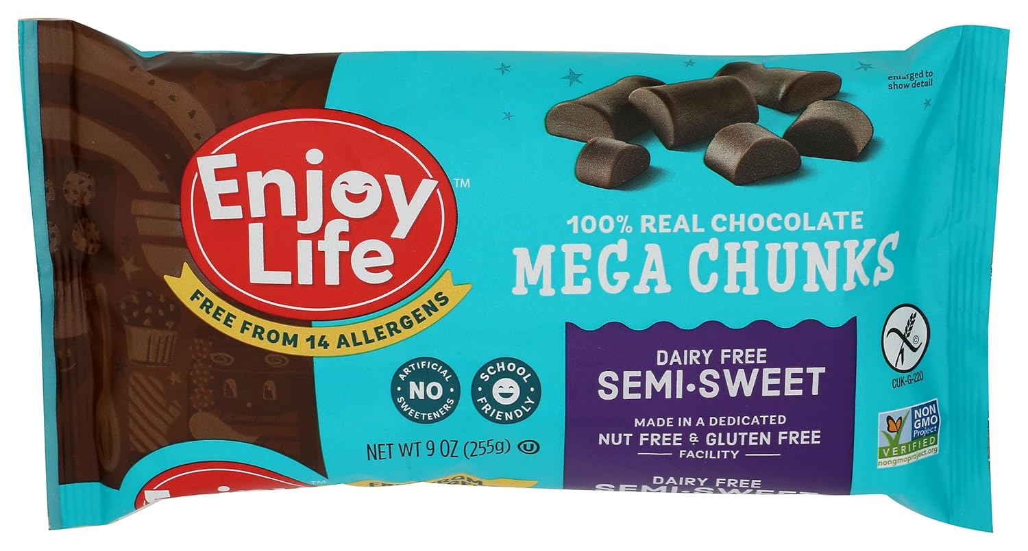 ENJOY LIFE Semi Sweet Mega Chunks, 9 OZ