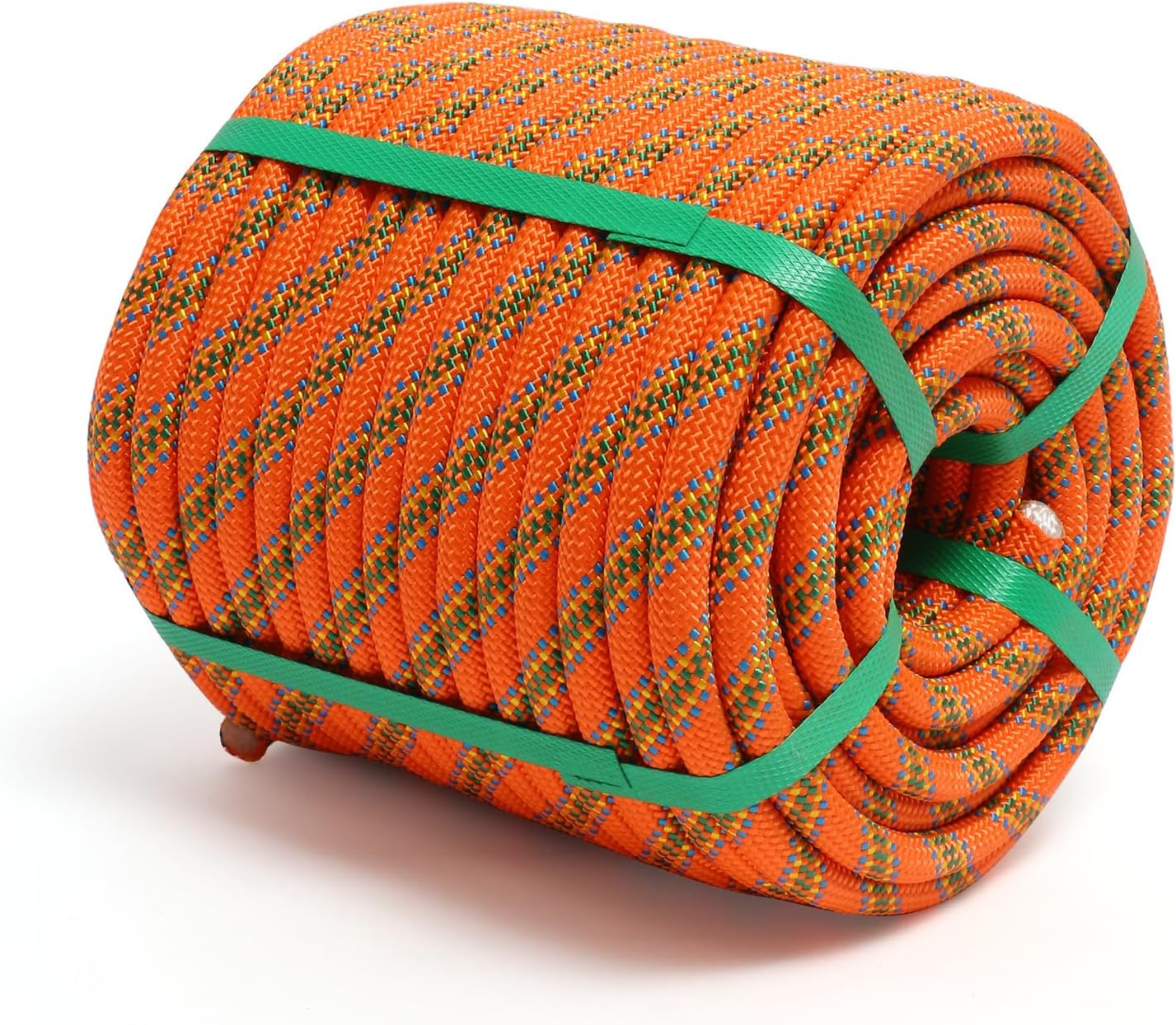 Climbing Rope, 1/2 Inch x 200 Feet Double Braided Arborist Rope Polyester for Outdoor, Climbing, Hiking, Swing, Tree Work, Halyard, Sailing etc(Orange)