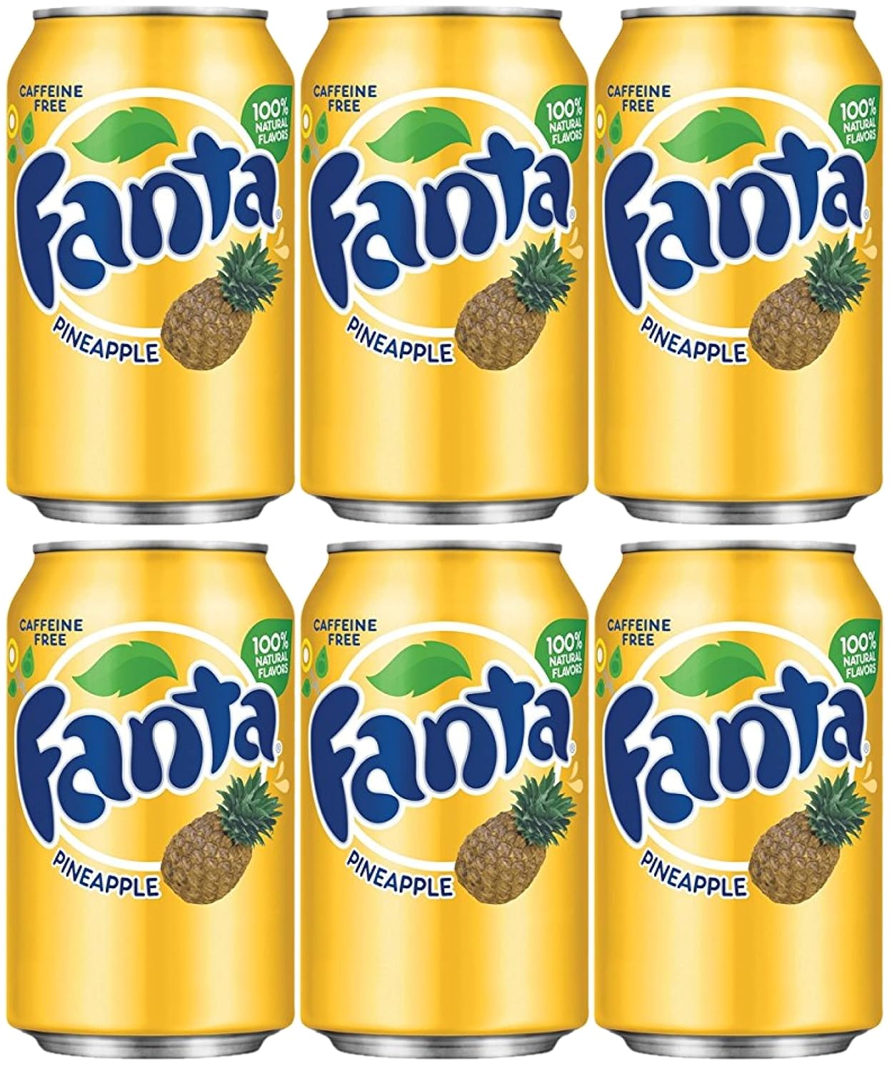 Fanta Pineapple Soda, Pack of 6
