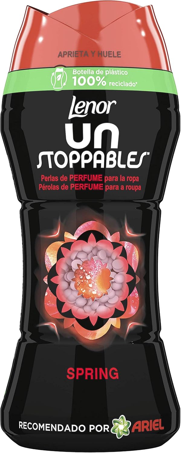 Lenor Unstoppables Spring Pearls Fragrance Booster 210 g that provide a fresh fragrance in each wash