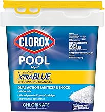 CLOROX Pool&Spa All-in-One XtraBlue Chlorinating Granules, Kills Bacteria & Stops Algae, Blue, 6 Pounds