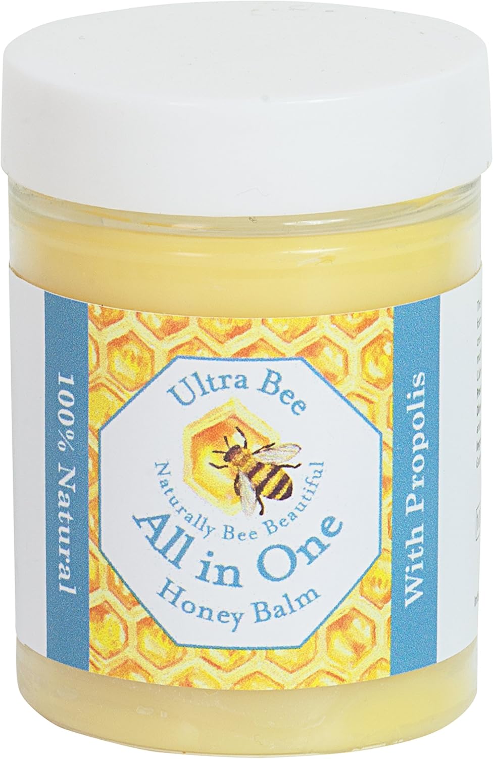 100% Natural All in One Honey Balm, Natural Moisturiser for Sensitive Face, Body, Lips,Tattoo's 100ml