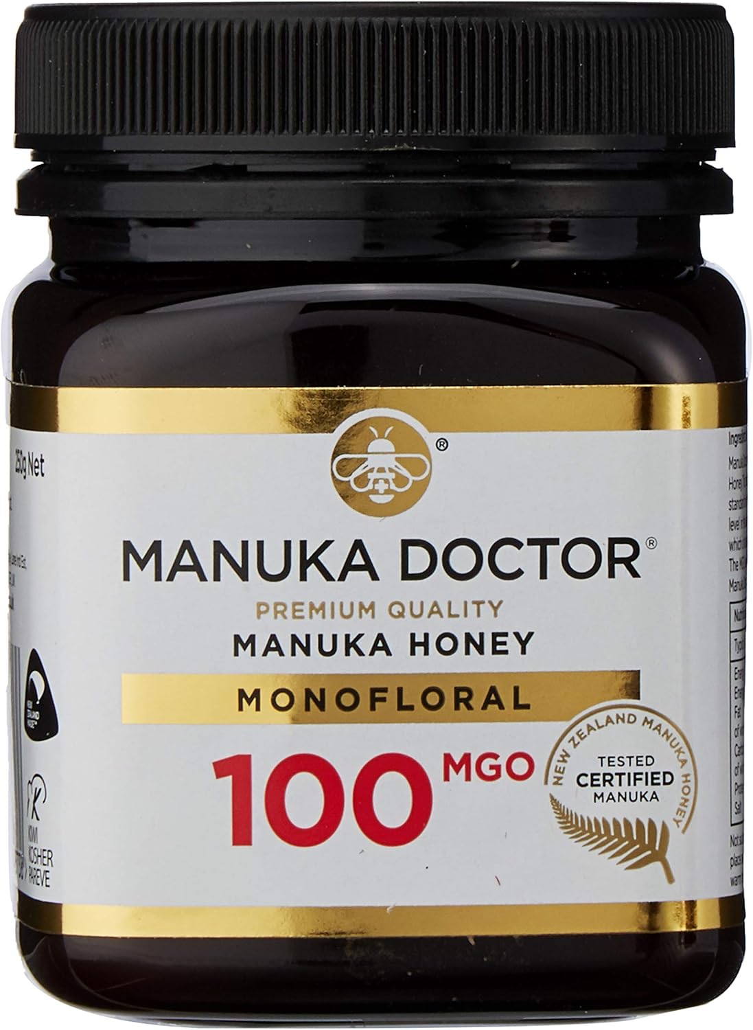 Manuka Doctor 100 MGO Manuka Honey, 250 g