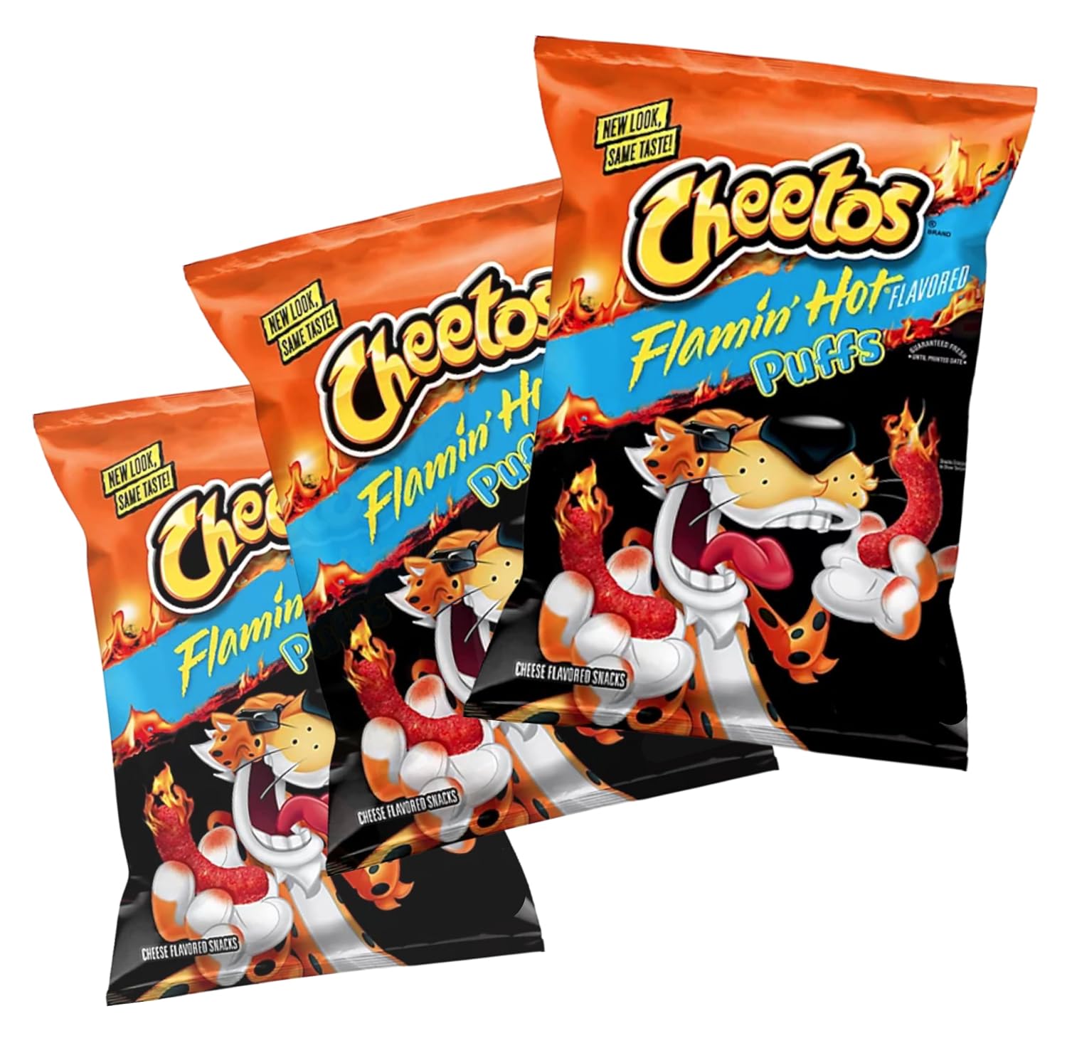 Cheeto Flamin Hot Puff, 2.125 oz, Pack of 3