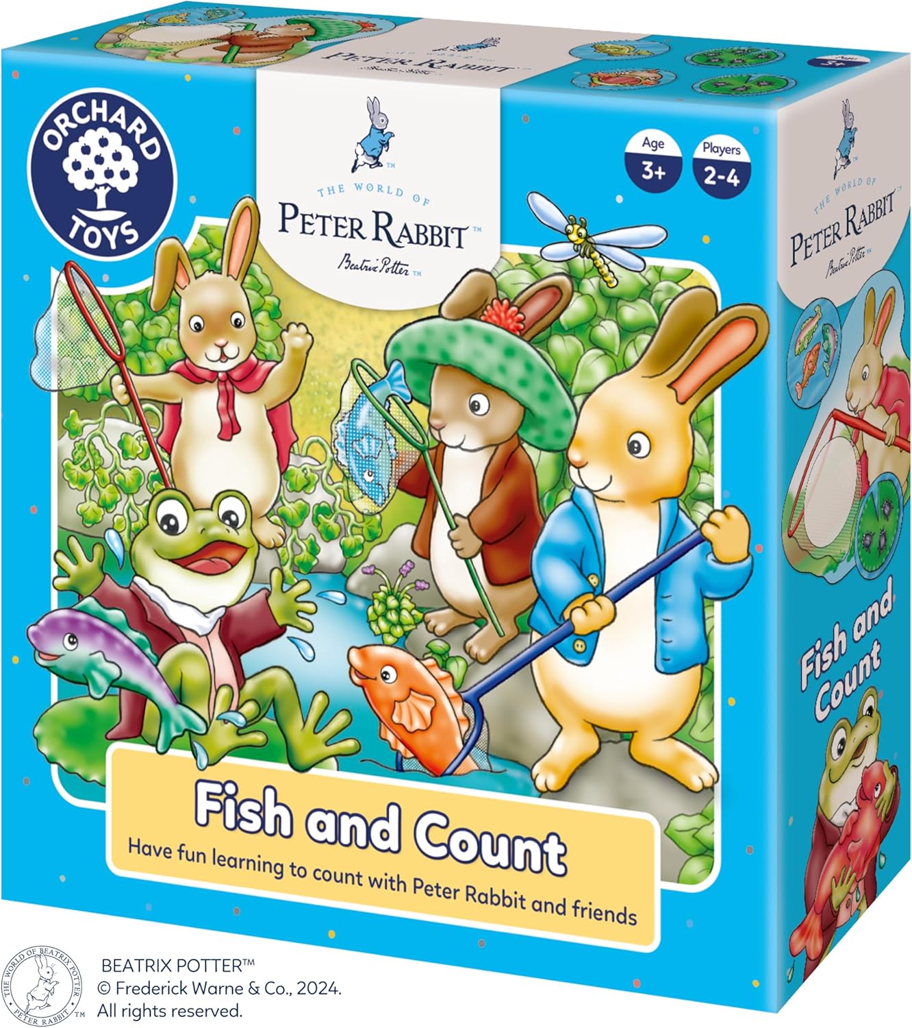 Orchard Toys Peter Rabbit™ Fish and Count - Counting Board Games for 3 Year Olds - Learning and Educational Children's Games for Boys, Girls, Toddlers, and Kids Age 3 and Up - 2-4 Players