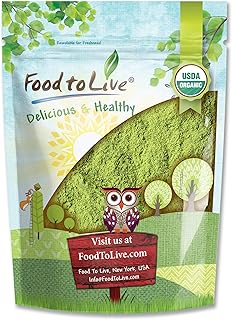 Food to Live Organic Moringa Powder, 2 Pounds — Rich in, Non-GMO, Ground Moringa Oleifera Leaf, Raw, Sun-Dried, Vegan, Bulk, Great for Drinks, Teas and Smoothies