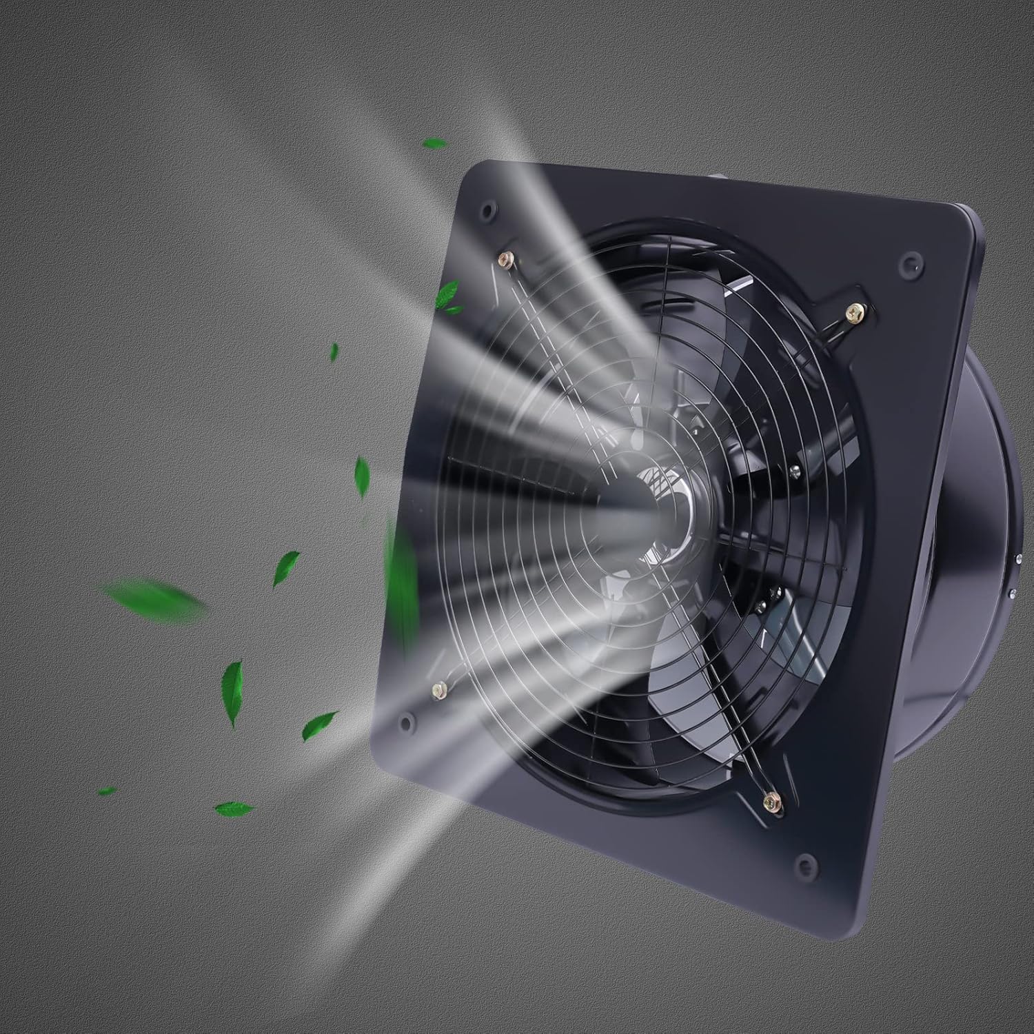 Explosion Proof 16'' Utility Blower, 750W Paint Booth Exhaust Fan 2800RPM Industrial Ventilation Extractor Exhaust Air Blower Wall Mounted Utility Blowers Fan 8000m³/hAirflow for GarageKitchen