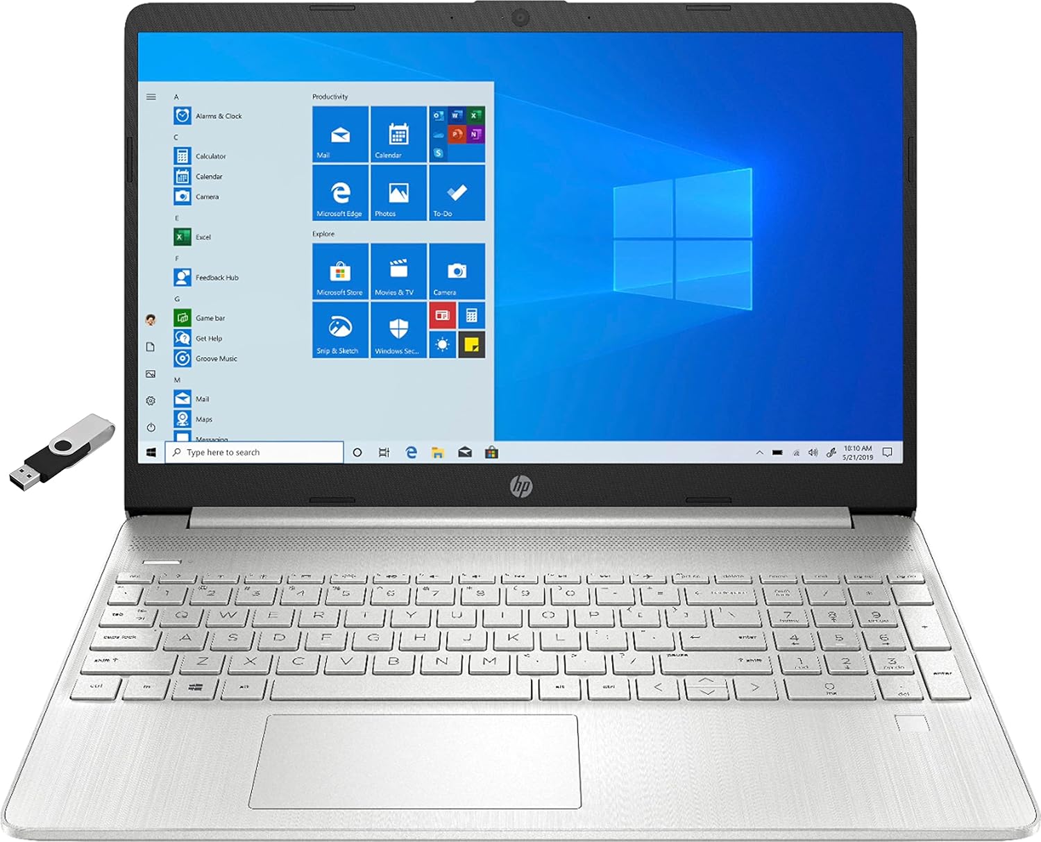 HP Laptop | 15-DY200 | 15.6" 1920 x 1080 LED-Backlit | Intel Core i5-1135G7 4-Core | 8GB DDR4 | 256GB SSD | Windows 11 Home | Wi-Fi 5 - Bluetooth 4.2-720p HD Camera - Natural Silver