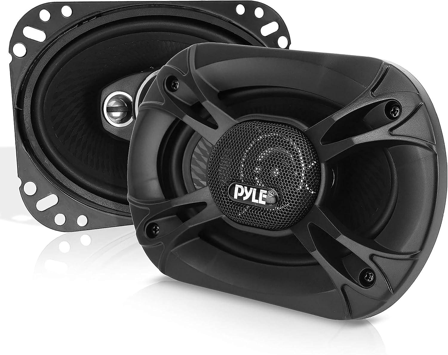 Pyle 3-Way Universal Car Stereo Speakers - 300W 5”x7” Triaxial Loud Pro Audio Car Speaker Universal Quick Replacement Component Speaker Vehicle Door/Side Panel Mount Compatible PL5173BK (Pair),black
