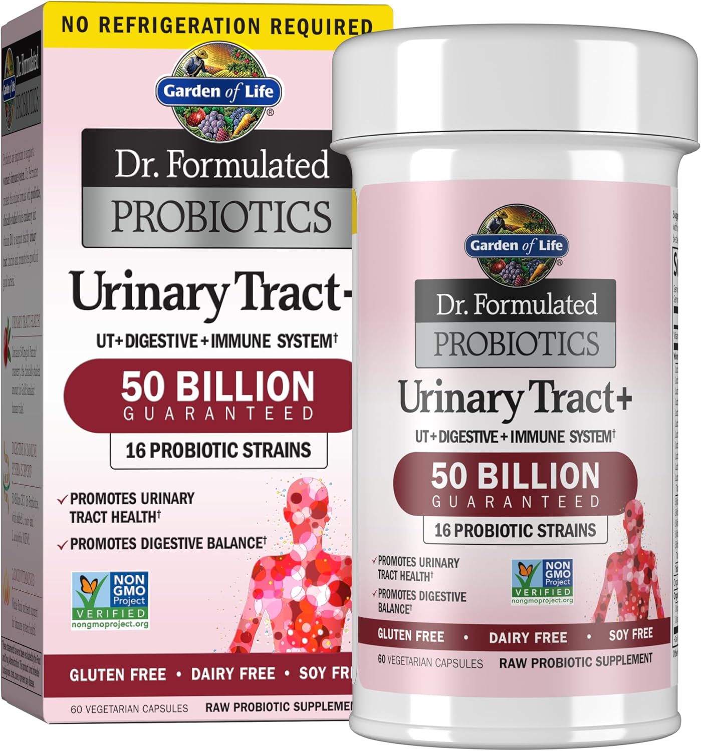 Garden Of Life, Dr. Formulated Probiotics Urinary Tract, 60 Count