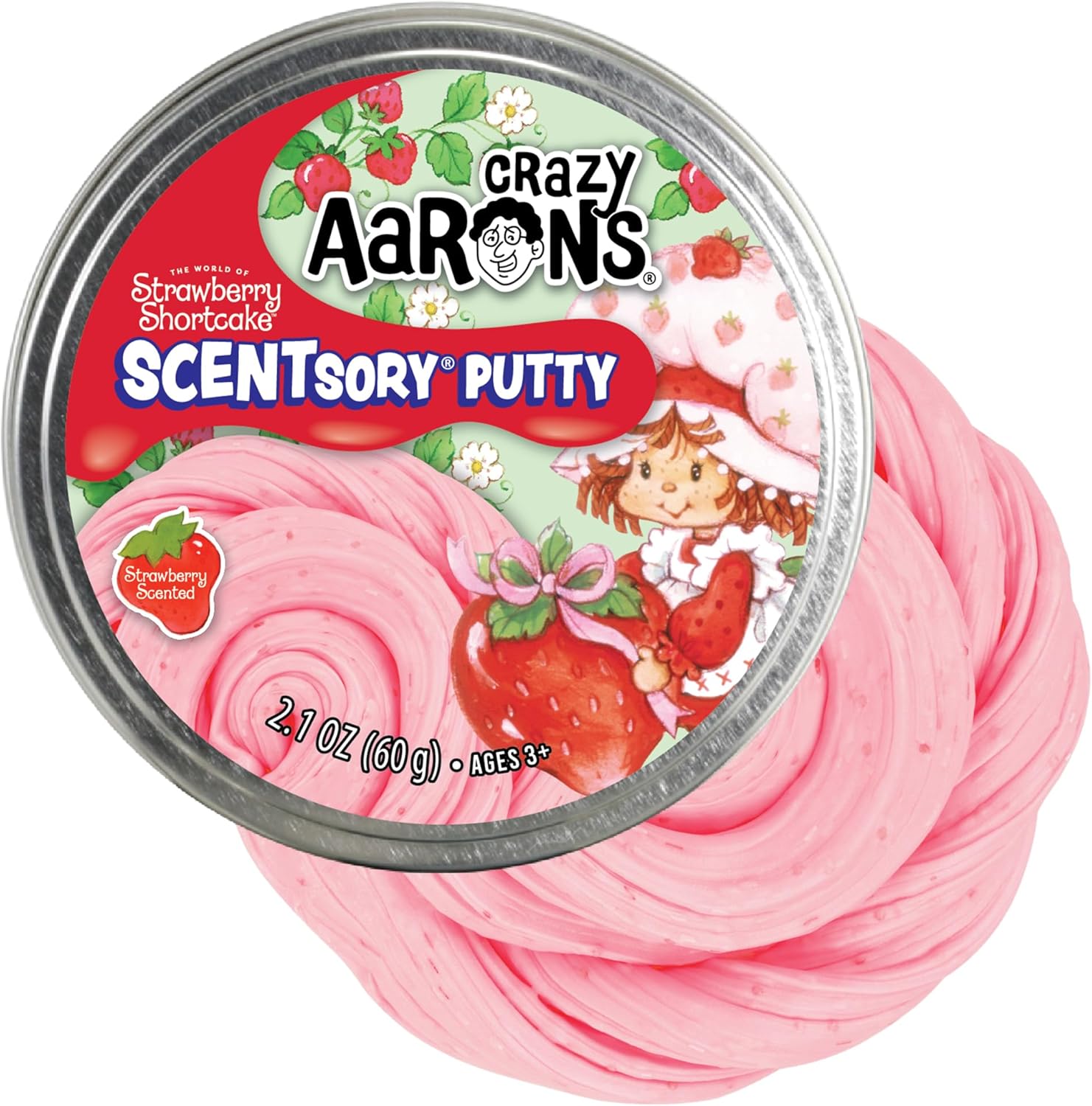 Crazy Aaron's Strawberry Shortcake™ SCENTsory® Putty - Made in USA