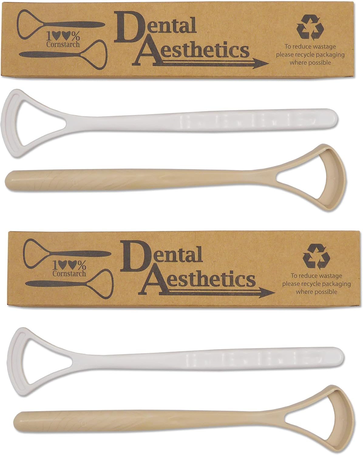 Cornstarch Tongue Scraper ~ Eco-Friendly Cleaner Plastic-Free Biodegradable (4)