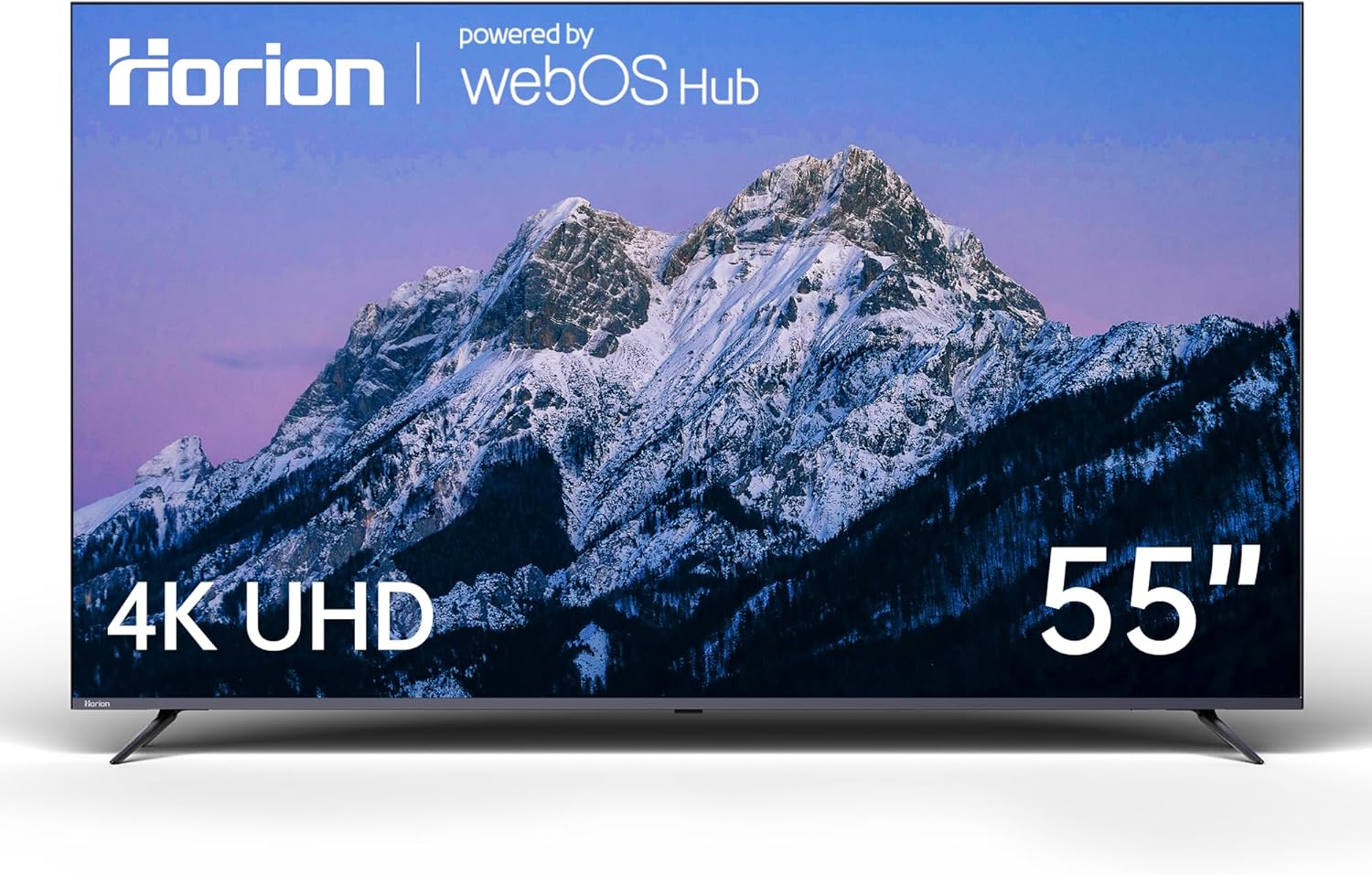 HORION 55 inch Smart TV, 4K UHD LED TV with WebOS 22, Ultra Slim Television with Mega Contrast, HDR10, Dolby Audio - Streaming Live, Bluetooth, Hdmi, WiFi ((P6D Series, 2025)