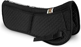 ECP Equine Comfort Products Injury Prevention Half Saddle Pad with Adjustable Memory Foam