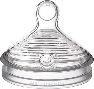 NUK Simply Natural Medium Flow Bottle Nipples, 2 Pack