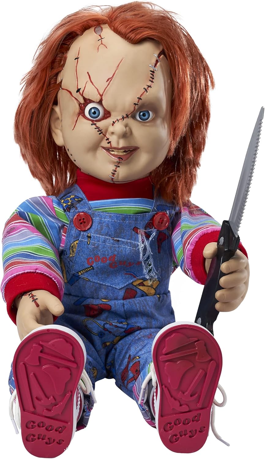 Spirit Halloween 2 Ft Talking Chucky Doll | Officially Licensed