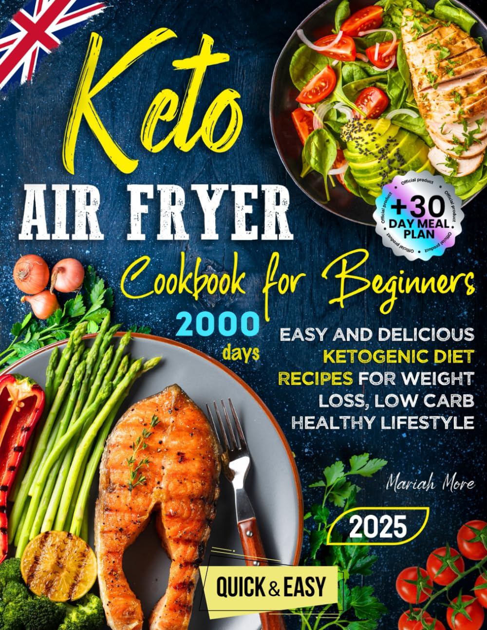 Keto Air Fryer Cookbook for Beginners: Easy and Delicious Ketogenic Diet Recipes for Weight Loss, Low Carb Healthy Lifestyle