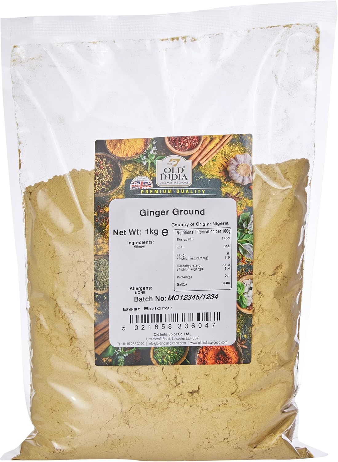 Old India Ginger Ground (1Kg)