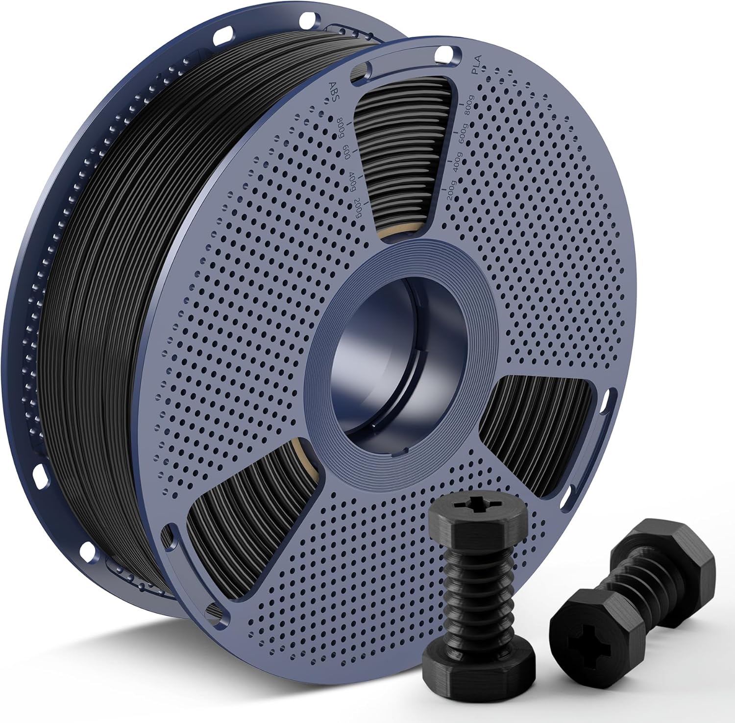 SUNLU High Speed ABS Filament, 350mm/s Rapid ABS 3D Printer Filament 1.75mm, Heat Resistance, Excellent Toughness, Fast Printing, Compatible with 99% FDM 3D Filament Printer, 1KG Spool.(Black ABS)