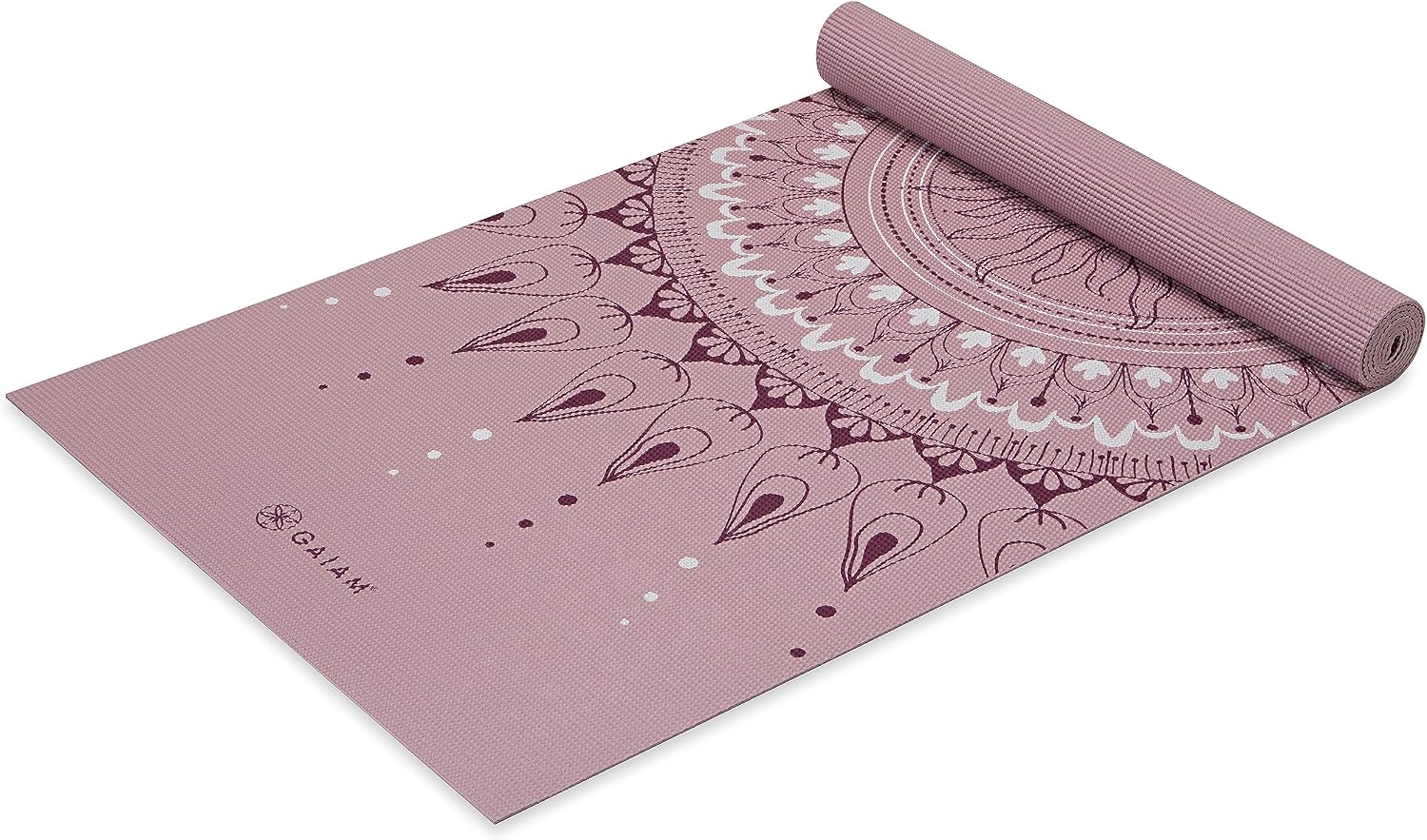 Gaiam Yoga Mat Classic Print, 4mm Non-Slip Mat