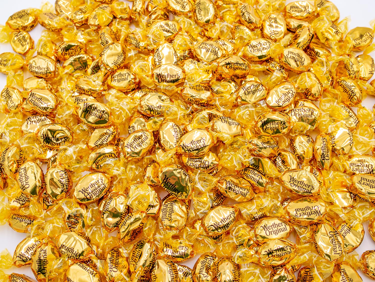WERTHER'S ORIGINAL Hard Candy 2 lb – Bulk Bag, Classic Cream and Caramel Flavors, Individually Wrapped (166 Pieces)
