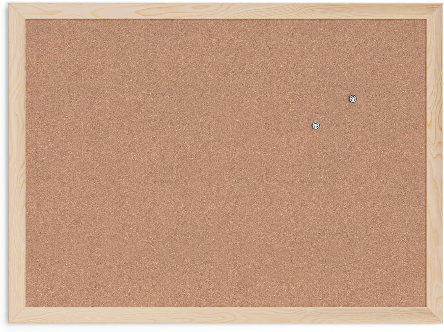 U Brands Cork Bulletin Board,18 x 24 Inches, Light Birch Wood Frame (265U00-01)