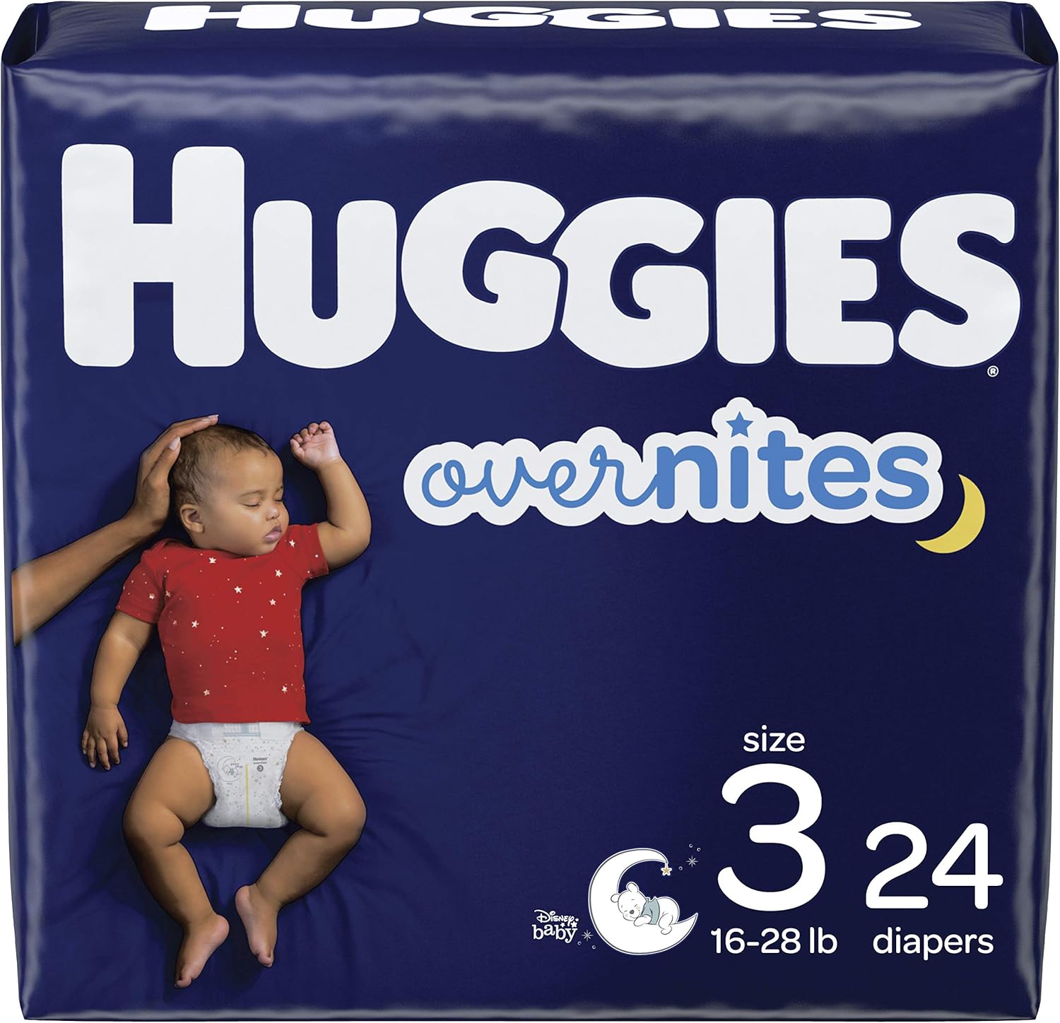 Nighttime Baby Diapers Size 3, 24 Ct, Huggies Overnites
