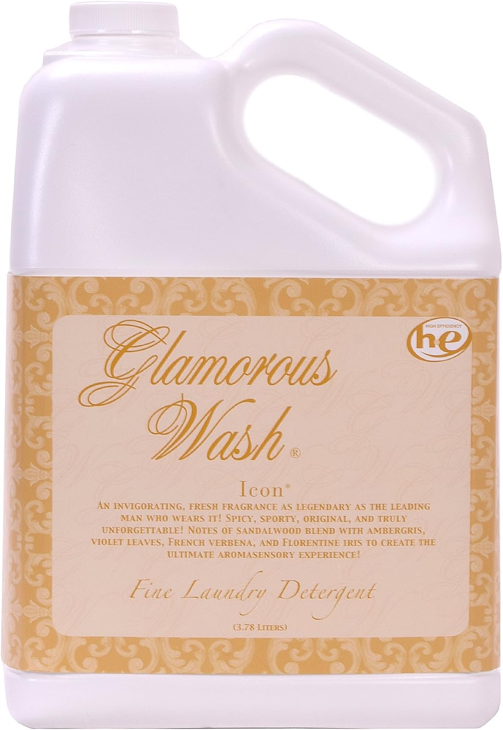ICON Fragrance Glamorous Wash 128 oz (Gallon) Fine Laundry Detergent by Tyler Candles