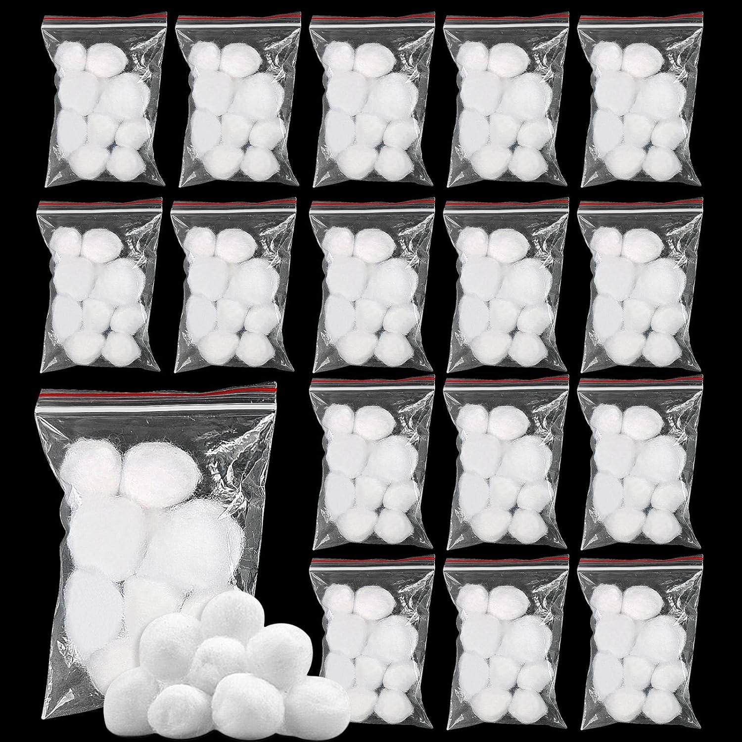 Cotton Balls for Face,10 Pcs a Bag Individual Packing Small Cotton Balls for Beauty, Personal Care,Medical Uses,DIY Crafts-Absorbent 200 Pcs