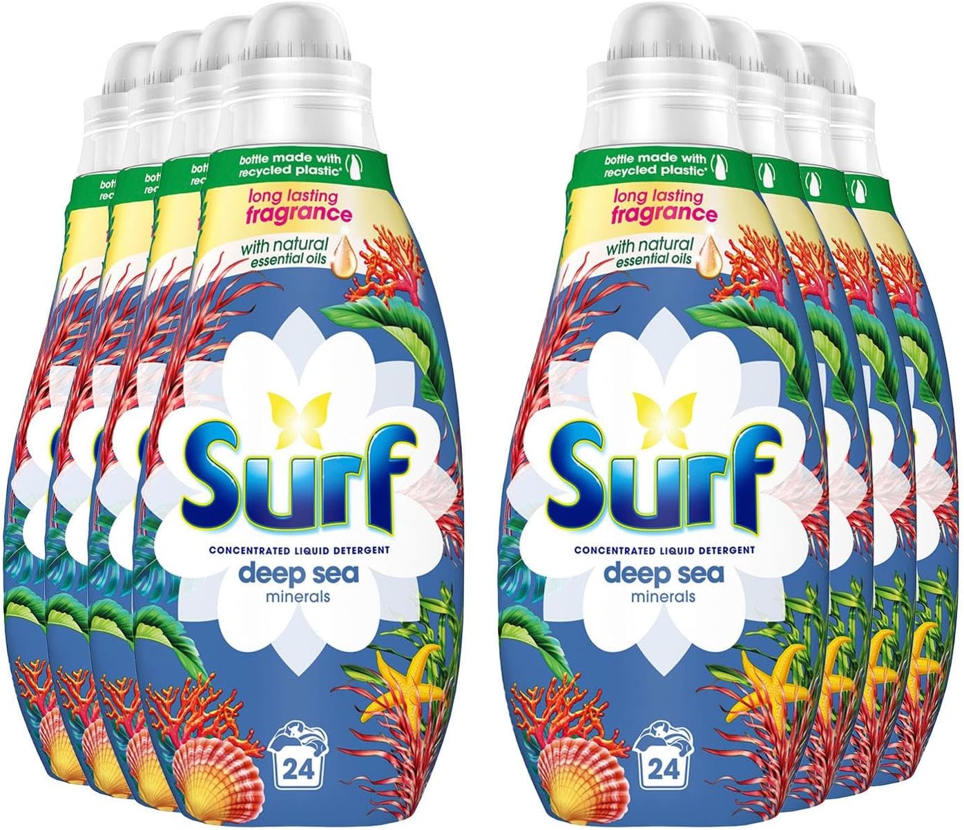 Surf Deep Sea Minerals Concentrated Liquid Laundry Detergent infused with natural essential oils for fresh and clean washing 8x 24 washes (192 washes)