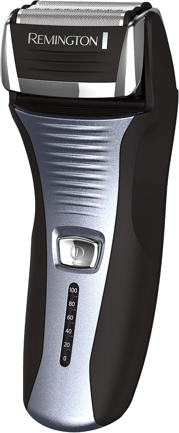 Remington F5 Power Series Foil Shaver, Electric Razor for Men, Cordless Rechargeable with Pop Up Trimmer, Pivot & FlexFoil Technology, Lightweight Handheld Design, Black