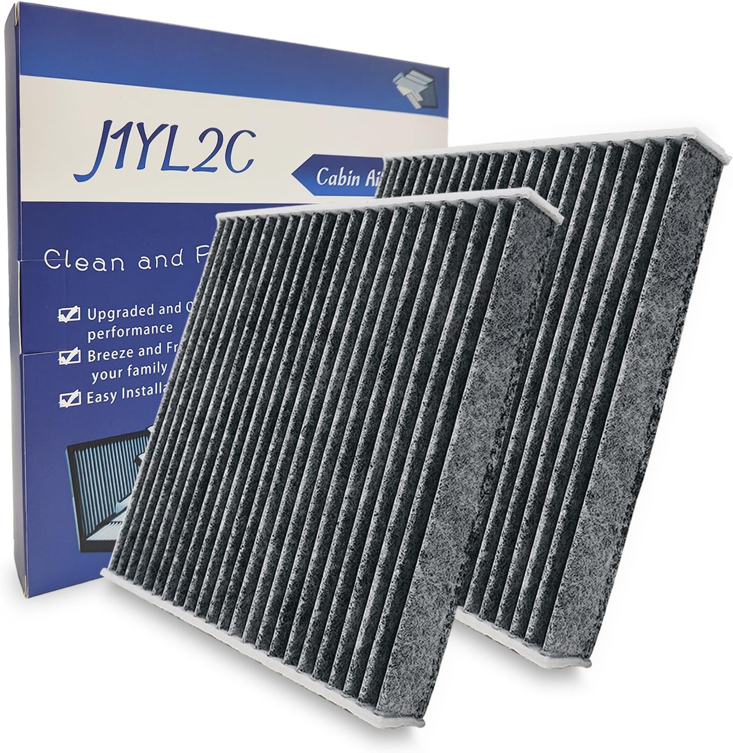 2 Pack Cabin Air Filter For Santa Fe 2021-2023,Santa Cruz 2022-2023,Elantra 2021-2023/Elantra N 2022-2023,Sonata 2020-2023,Tucson 2022-2023,K5 2021-2023,Replacement for CF12820, 042-2261