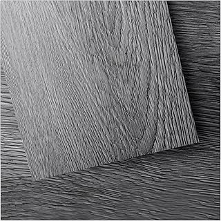 Art3d Peel and Stick Floor Tile Vinyl Wood Plank 36-Pack 54 Sq.Ft, Deep Gray, Rigid Surface Hard Core Easy DIY Self-Adhesive Flooring