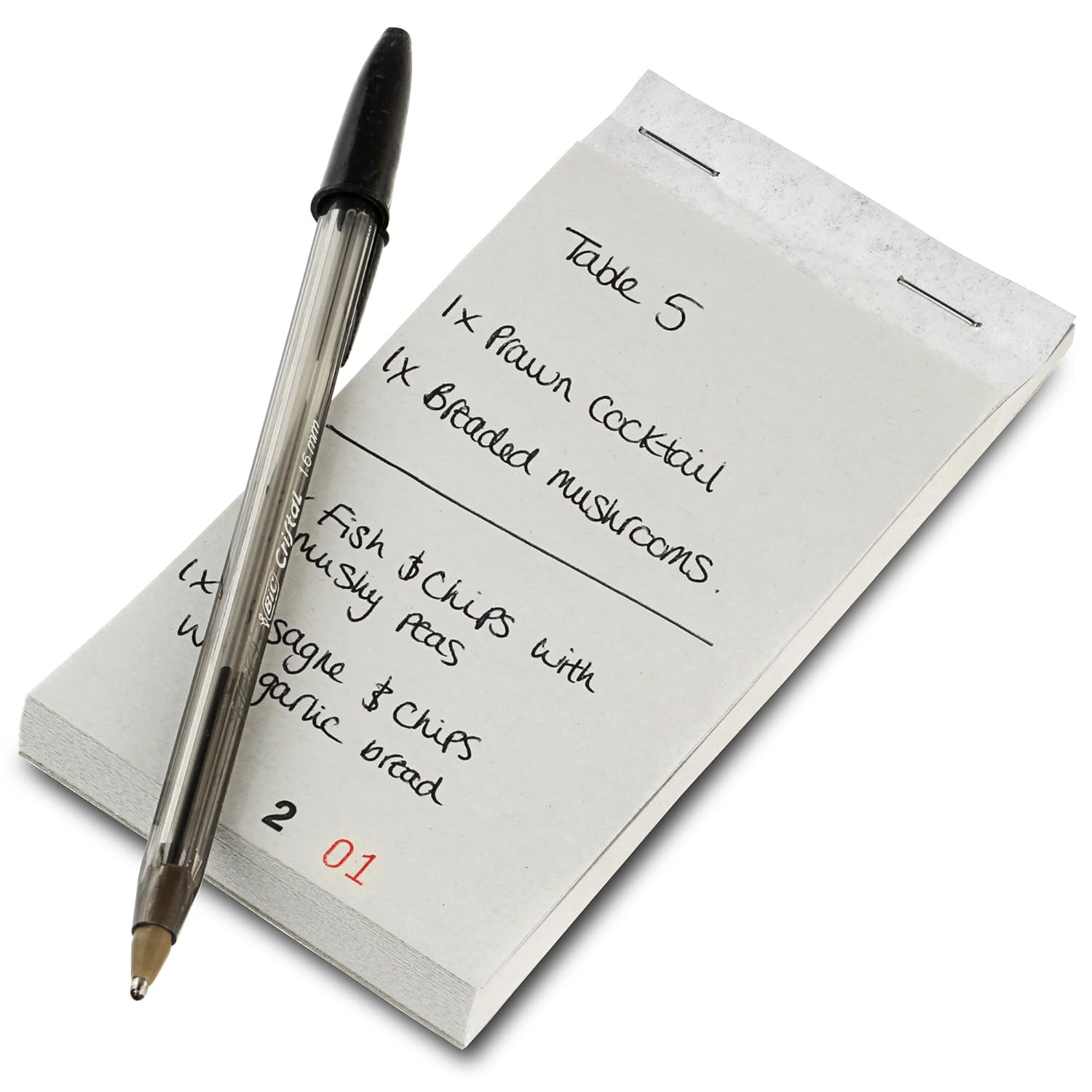 Restaurant Order Pad with Duplicate Sheet, Pack of 10