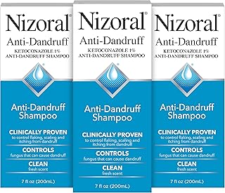 Nizoral Anti-Dandruff Shampoo with 1% Ketoconazole, Fresh Scent, 21 Fl Oz (Pack of 3)
