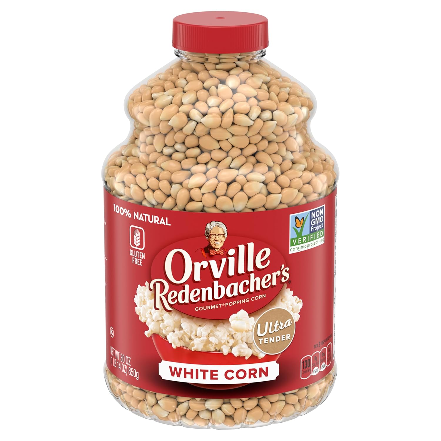 Orville Redenbacher's Gourmet Popcorn Kernels, White Corn, 30 oz.
