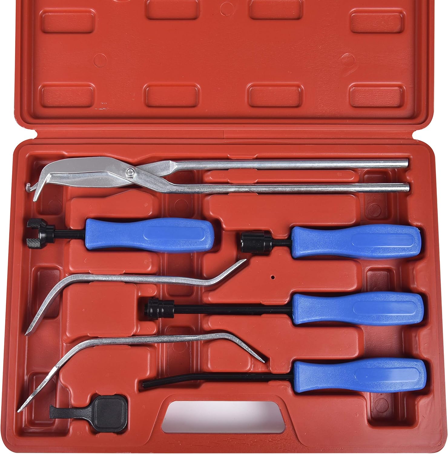 MAKOTOOLS Aain MKT30 Professional Drum Brake Tool Set with Spring Removal Tool, Brake Retaining Spring Tool, Brake Spring Pliers, 8pcs
