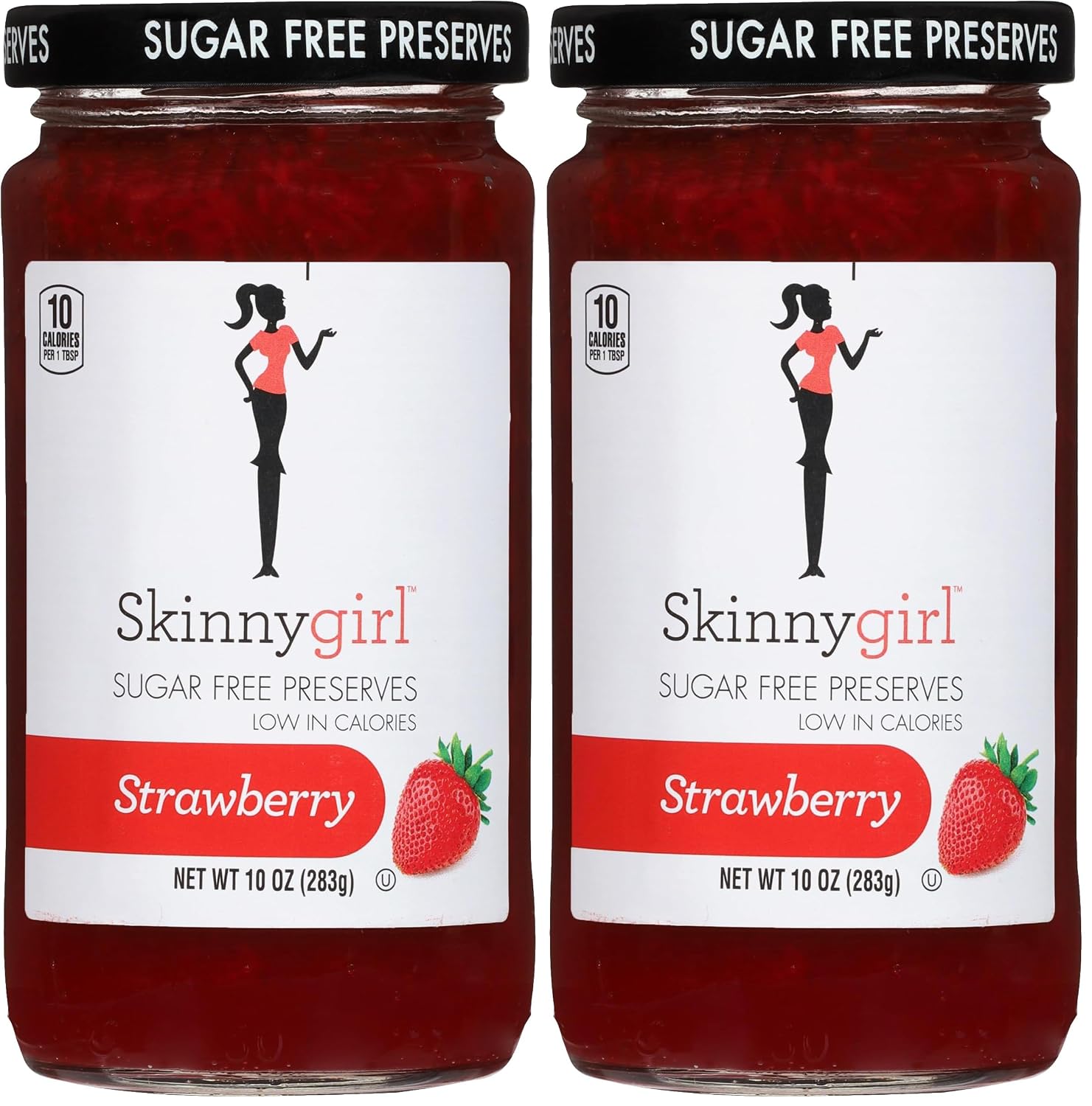 Skinnygirl Sugar Free Kosher Preserves, Strawberry, 10 Ounce (Pack of 2)